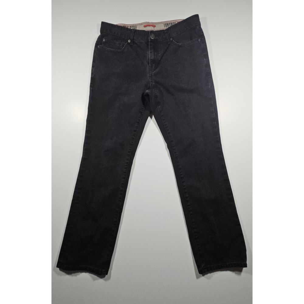 Converse Men's Vintage Straight Black Jeans 34x30 Button Fly 100% Cotton